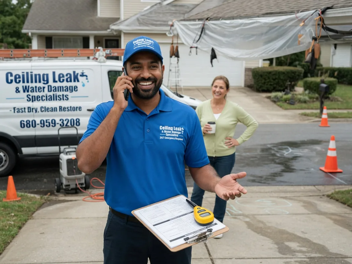 Ceiling Leak Cleanup Lewisville, AR FAQs